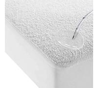 Coprimaterasso Letto alla francese impermeabile 140x200 cm in Spugna, Proteggi Materasso Traspirante, Silenzioso, Anallergico, Antiacaro, Elastico su tutto il perimetro, Angoli Super Elastici X423