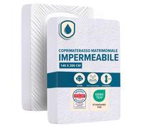 Coprimaterasso Matrimoniale Impermeabile 140 x 200 x 30 cm Morbido 140x200 cm