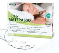 Coprimaterasso Matrimoniale Impermeabile 160 X 190 - Tessuto Spugna Di Bambù Nat