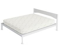 Coprimaterasso Matrimoniale in Poliestere e Fibra di Canapa Verde Chiaro