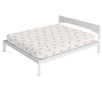 Coprimaterasso Matrimoniale in Poliestere e Fibra di Crabyon Bordeaux