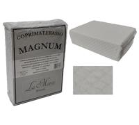 Coprimaterasso matrimoniale in spugna idrofila jacquard con angoli elasticizzati