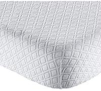 Coprimaterasso Matrimoniale Singolo in Spugna Jacquard Elasticizzato con Angoli