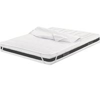 Coprimaterasso Matrimoniale Topper Trapuntato Imbottito in Microfibra Made in Italy Misura 2 piazze 160x190 cm