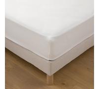Coprimaterasso, mollettone assorbente, cotone biologico, altezza massima 25 cm Bianco 90 x 200 cm