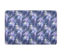 Coprimaterasso per bambini con fiori di glicine viola, extra large, riutilizzabili, altamente assorbenti, per bambini, adulti, animali domestici, 132,1 x 86,4 cm (lunghezza x larghezza)