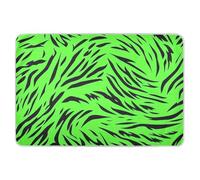 Coprimaterasso per cambio con texture in pelliccia di tigri verdi fluorescenti, altamente assorbenti, per letto anti-labbra, prodotti per biancheria da letto per neonati e ragazze, 132,1 cm L x 86,4