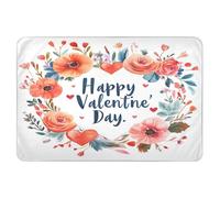 Coprimaterasso per fasciatoio, extra large, impermeabile, lavabile, anti-labbro, materasso da viaggio per neonati e bambini, 132 x 86,4 cm, motivo floreale, cuore, amore, felice San Valentino