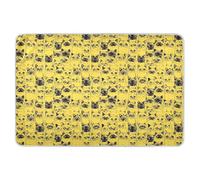 Coprimaterasso per fasciatoio, motivo esotico a pelo corto, giallo, extra large, riutilizzabile, morbido, assorbente, per bambini, adulti, animali domestici, 132,1 x 86,4 cm (lunghezza x larghezza)