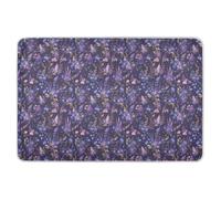 Coprimaterasso per fasciatoio, riutilizzabile, extra large, motivo floreale viola, altamente assorbente, traspirante, per neonati e ragazze, 132 x 86,4 cm (lunghezza x larghezza)