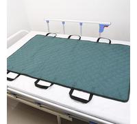 Coprimaterasso per incontinenza, comodo posizionamento per letto con manici, foglio di trasferimento multiuso per pazienti costretti a letto, sollevamento, tornitura, scorrevole, lavabile, per