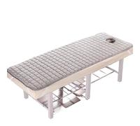 Coprimaterasso Per Lettino Da Massaggio Materasso di bellezza con fori/senza fori Massaggio e fisioterapia Tuina sottile antiscivolo for salone(Gray Thin W Hole,180cm60cm)
