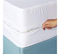 Coprimaterasso per Letto Singolo Impermeabile con Cerniera, Lenzuolo con Angoli, Protezione per Materassi a Tutto Tondo 30 cm di Profondità Singolo