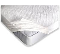 Coprimaterasso Piazza Mezza Elasticizzato in Spugna Lavorata Jaquard con Angoli ed Elastici Proteggi Salva Materasso Letto Misura 130x200 Altezza Materasso cm 25 Colore Bianco