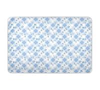 Coprimaterasso riutilizzabile extra large blu fiordaliso per bambini, morbido e assorbente, delicato sulla pelle, per bambini 132,1 cm di lunghezza x 86,4 cm di larghezza