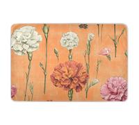 Coprimaterasso riutilizzabile per bambini, stile vintage, con garofano, extra large, morbido, assorbente, per imparare a usare il vasino, per neonati e ragazze, 132 x 86,4 cm (lunghezza x larghezza)