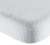 Coprimaterasso Sanity spugna con MAXI angoli 1 piazza e mezza cm 120x200+27