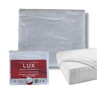 Coprimaterasso singolo 1 Piazza 90x200+27 cm con Angoli Elasticizzati in Spugna Jacquard 100% Cotone - Made in Italy - Tessitura Zambaiti