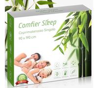 Coprimaterasso Singolo 80/90x190 cm - 100% Bambu, Coprimaterasso 80x190 Super Morbido Impermeabile