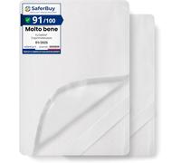 Coprimaterasso Singolo Impermeabile in Cotone 90X190 Cm 2Pz Lenzuolo Cerata Lett