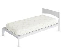 Coprimaterasso Singolo in Poliestere e Fibra di Canapa Verde Chiaro