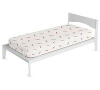 Coprimaterasso Singolo in Poliestere e Fibra di Crabyon Bordeaux