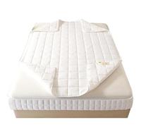 Coprimaterasso Singolo Matrimoniale Con Cerniera Copri Materasso 1 Una Piazza E Mezza,Fodera Per Materasso 120x190/160x190/120x200 Imbottito Personalizzabile Trapuntato(Bianco,160x190x25cm)