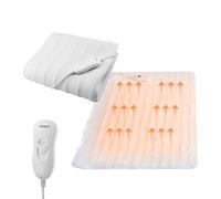 Coprimaterasso Termico Scaldaletto Elettrico Premium con 2 Livelli di Calore, Lavabile e Sicuro - Poliestere di Qualità, per Letto Singolo