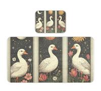 Coprimaterasso vintage per lettino di Pasqua con tarocchi e carte rinfrescanti, 71,1 x 132,1 cm, imbottitura ultra morbida per culla per neonati e bambini