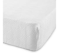 Coprimaterasso Zucchi in Spugna Jacquard con Angoli - Traspirante Estensibile per Letto Singolo Una Piazza e Mezza Matrimoniale - Lavabile con Elastici (Piazza e Mezzo)