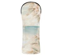 Coprimazza blu e bianca estiva con fiori da spiaggia con etichette intercambiabili n. per il carrello da golf del conducente