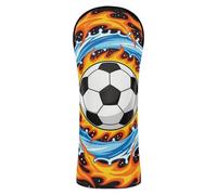 Coprimazza da golf con scritta "Ice Splash Flame" per palloni da calcio, con targhetta numerata, progettata per adattarsi a tutte le mazze da golf da donna e conducenti