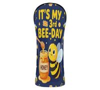 Coprimazza da golf It's My 3rd Bee Day Birthday impermeabile con targhetta numerica per conducenti di golf in legno da uomo