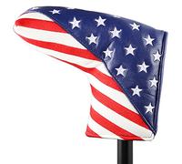 Coprimazza per mazze da golf a stelle e strisce (per putter lama)