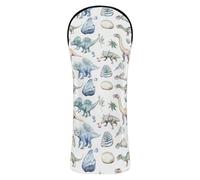 Coprimazza singola per mazza da golf, con dinosauri, fossili, in pelle PU, impermeabile, per uomo e donna