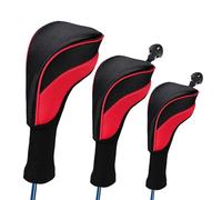 Coprimazze Da Golf 3 Pezzi Set Copritesta Da Golf In Legno Fairway For Driver For Aste Protezioni For La Testa Supporto For Mazze(R)