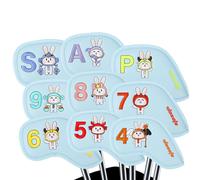 Coprimazze da Golf | Set da 9 Pezzi con Motivo Zodiacale e Coniglietto Pasquale | Copritesta per Mazze Fairway | per Uomini, Donne, Ragazze, Madri, Padri, Nonni, Appassionati di Golf