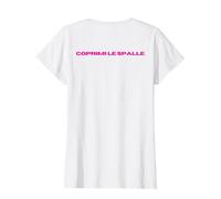 Coprimi Le Spalle Maglietta, Donna, Bianco, XXL