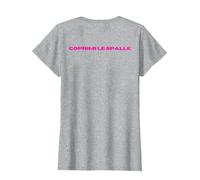 Coprimi Le Spalle Maglietta, Donna, Grigio Melange, XL