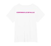 Coprimi Le Spalle Maglietta, Donna Plus-Size, Bianco, 3X