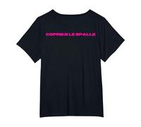 Coprimi Le Spalle Maglietta, Donna Plus-Size, Nero, 1X