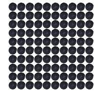 Coprimicrofono 100 Pezzi, Copertura Microfono Monouso, Resistente a Polvere e Sudore, Elasticità Eccellente, Riduce il Rumore, Coprimicrofono Bianco con Punto Rosso - Protezione (Nera)