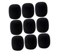 Coprimicrofono Antivento in Eva Nero 9 Pezzi per Microfono | Set Sostitutivo per Cuscini Persi o Rotti, Adatto a Ktv e Sale da Ballo, Accessori Microfono