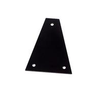 Coprimolla a 3 Fori Triangolare in Lega di Alluminio Nero Gr07
