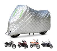 Coprimotocicletta compatibile con Husqvarna TC 50 | Realizzato in tessuto Oxford è impermeabile resistente alla grandine e alla neve ed è dotato di strisce riflettenti