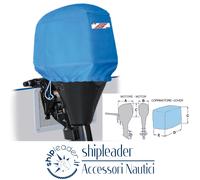 Coprimotore Fuoribordo 70-90 HP Blu - Poliestere 600D Antimuffa UV