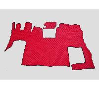 Coprimotore in Ecopelle Rosso Coprimotore Tappetini Fodere per LHD Scania S 2...