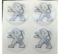 COPRIMOZZI ADESIVO STICKERS 3M 3D X 4 PZ 50 mm PEUGEOT 3008 5008 407 4007 107