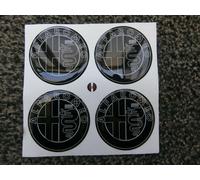 COPRIMOZZI BORCHIE ADESIVI 3D X 4 PZ 60 mm ALFA ROMEO CARBONIO STELVIO BRERA GT