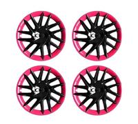 Coprimozzi compatibili con la nuova Tesla Model 3 Highland 2024 da 18 pollici Performance, coprimozzo di ricambio per auto, accessori completi per la copertura del cerchione.(Pink black)